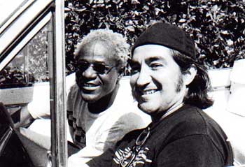 John Avila and Neville in the Buick